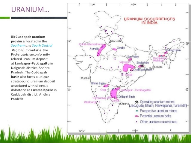 Image result for uranium deposits in india