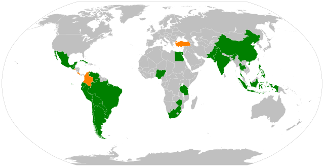 G20 Developing Nations G21, G23, G20+ Developing Nations Established Major Economies