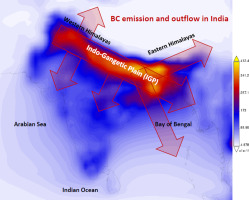 India and Black Carbon Emission and Outflow in India Indo Gangetic plain (IGP)