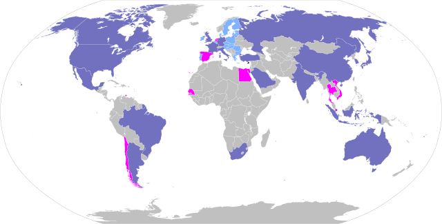 Countries in the G20 WOrld Map