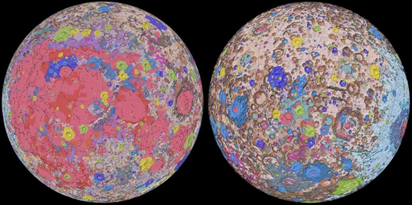 Geological map of the Moon NASA