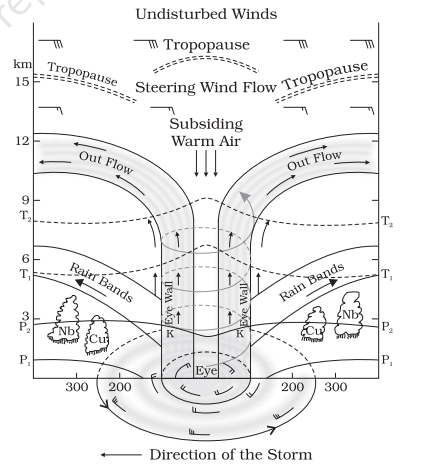 Machine generated alternative text:
Undisturbed Winds 
—m Tropopause 
km Tro 
use 
Steering Wind Flow 
Subsiding 
Warm Air 
out 
9 
3 
300 
Il 
Flow 
200 
u J' 200 300 
Direction of the Storm 