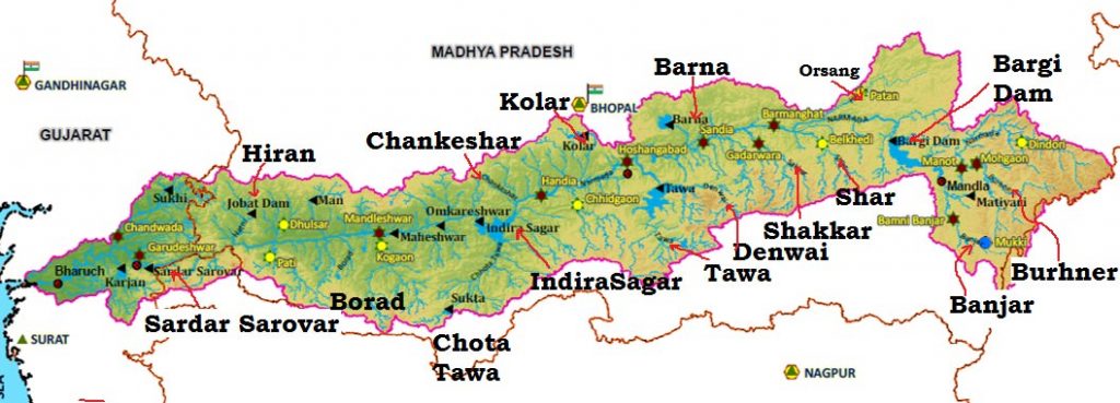 West Flowing Peninsular Rivers: Narmada, Tapti, Sabarmati, Mahi, Luni &  Ghaggar | PMF IAS