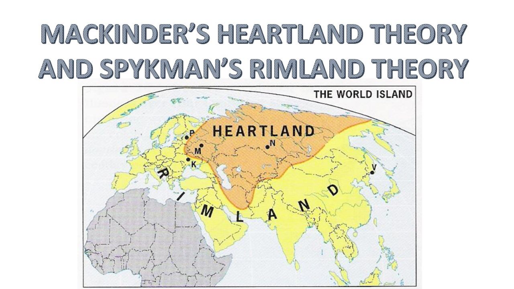 MACKINDER'S HEARTLAND THEORY AND SPYKMAN'S RIMLAND THEORY - ppt video  online download