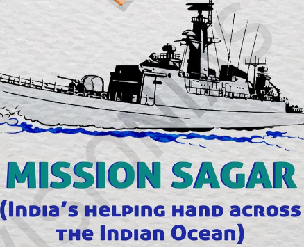 MISSION SAGAR 
(Inoua's HeLP1nG HanD acnoss 
THe Inman Ocean) 