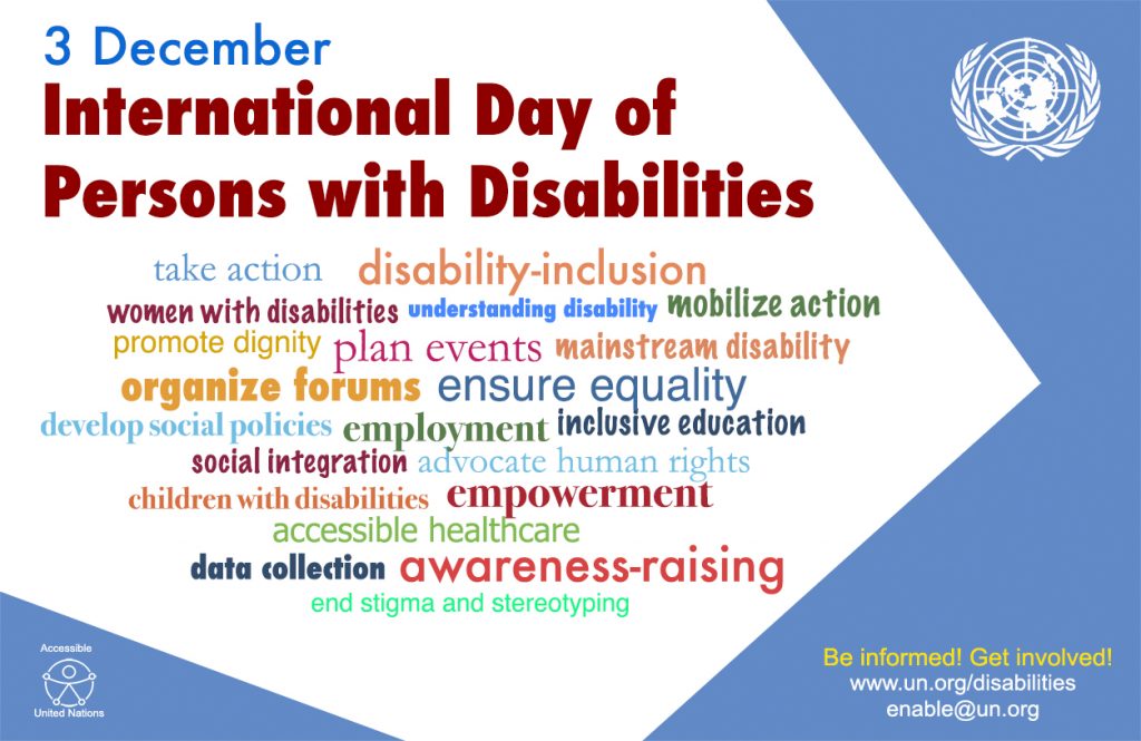 International Day of Persons with Disabilities (IDPD), 3 December 2017 |  United Nations Enable