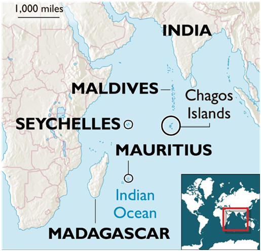 I ,OOO miles 
INDI 
MALDIVES 
Chagos 
Islands 
SEYCHELLES o O 
MAURITIUS 
Indian 
Ocean 
MADAGASCAR 