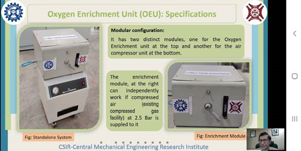 Oxygen Enrichment Unit (OEU) Central Mechanical Engineering Research Institute (CMERI)