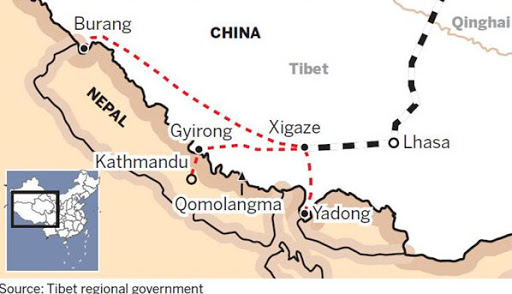 Two New Chinese Railway Lines to the Indian Border