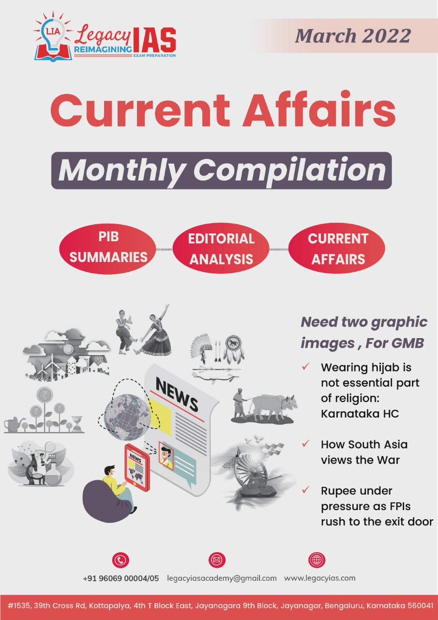 March 2022 Monthly Current Affairs Compilation