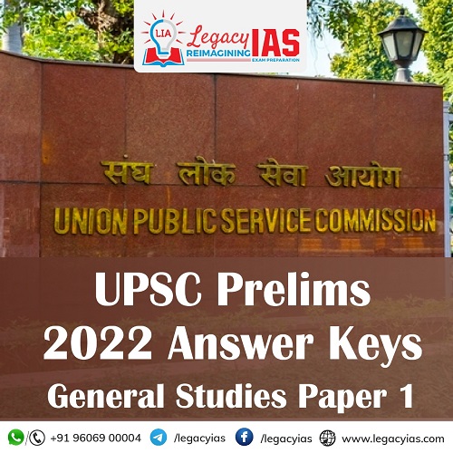 UPSC Prelims Answer Keys 2022