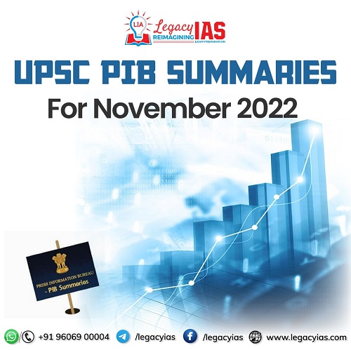 UPSC PIB Summaries for November 2022