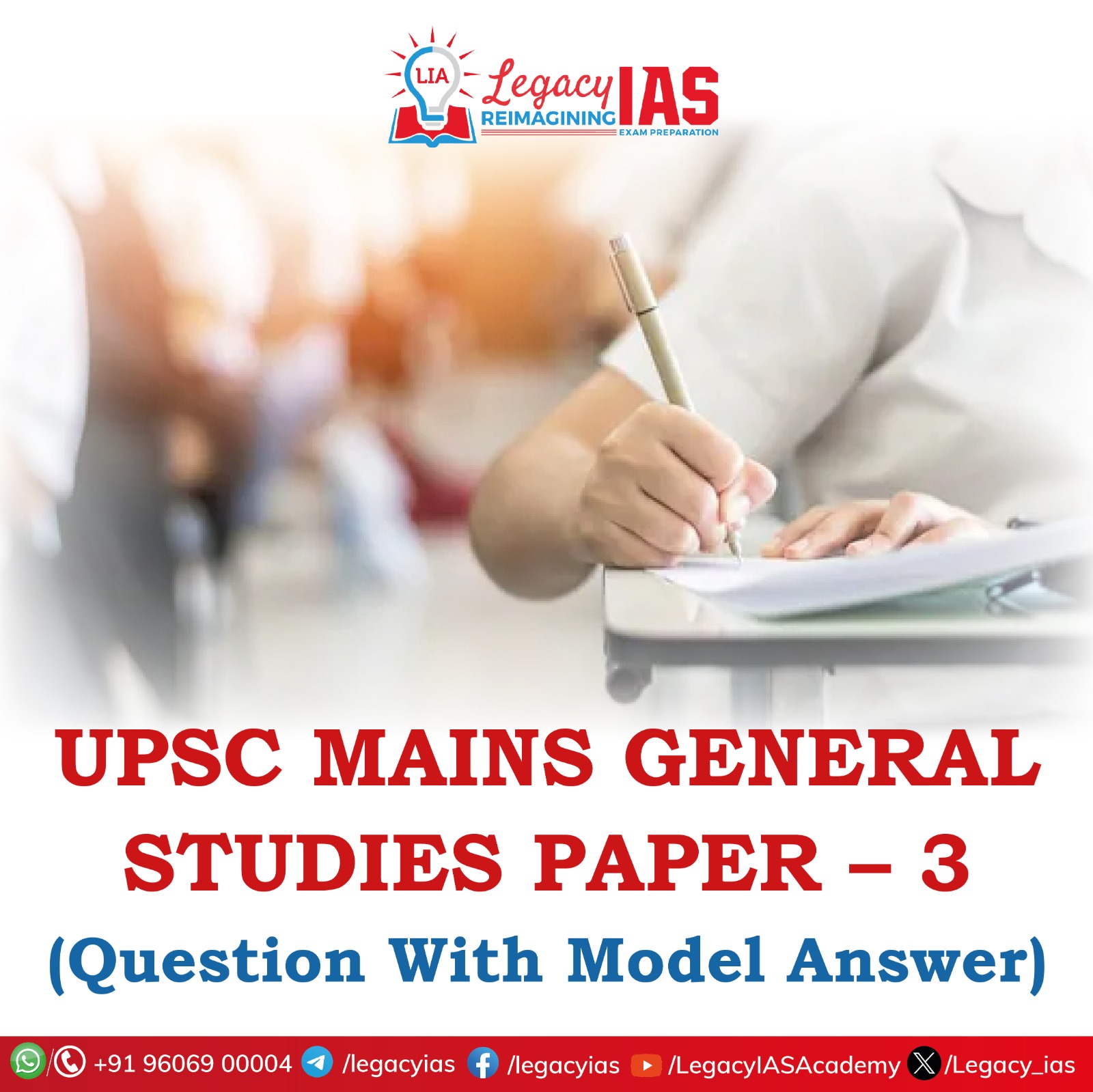 UPSC Mains 2023 General Studies Paper 3 With Model Answer