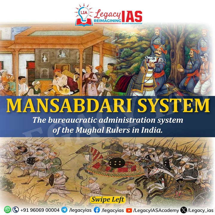 Mansabdari System | Infographic Legacy IAS Academy