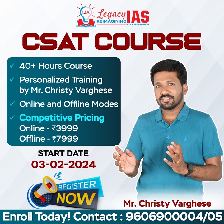 Csat Course For Upsc 2024 Legacy Ias Academy 9083